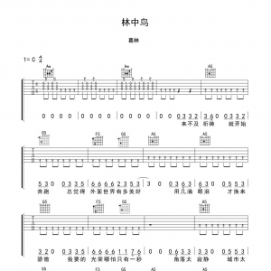 陈奕迅《林中鸟》林中鸟吉他谱|网友约谱