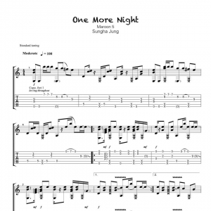 《One-More-Night》One-More-Night吉他谱 指弹吉他|网友约谱