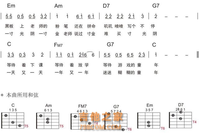 【吉他篇】9-弹唱教学《童年》你的扫弦第一曲（视频已发）