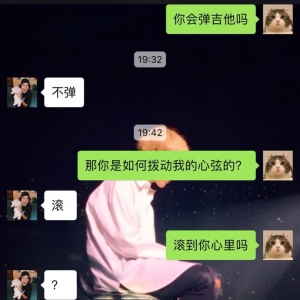 你会弹吉他吗? 我会弹鼻屎你要吗...