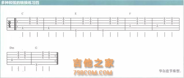 吉他教学|五个和弦连接的风味小练习，第一条是西域风情