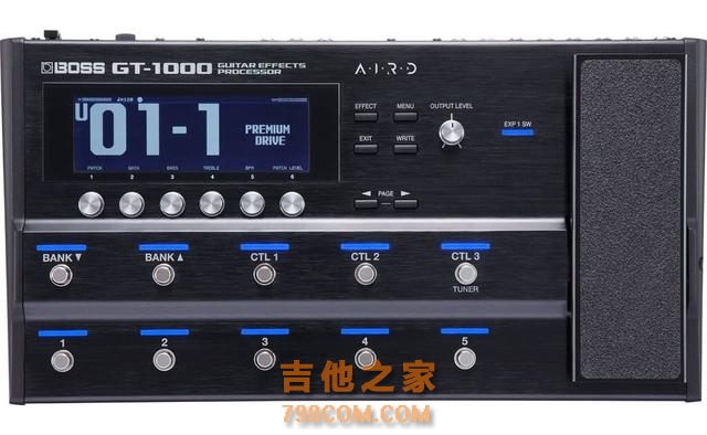 BOSS 发布 GT-1000 脚踏式多重吉他效果器