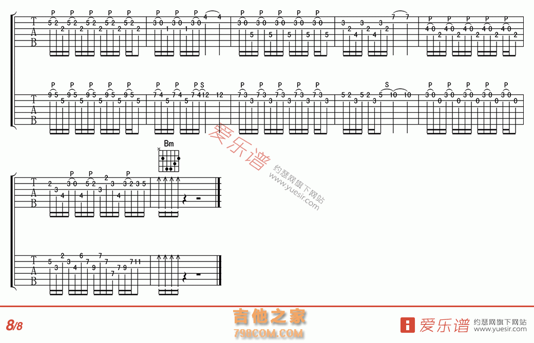 Hotel California(加州旅馆) - 民谣吉他谱 吉他谱 吉他六线谱