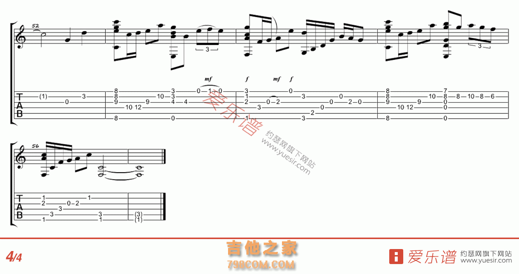 一千年以后(指弹版) - 民谣吉他谱 吉他谱 吉他六线谱