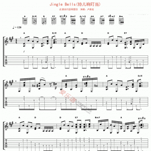 卢家宏《Jingle Bells》JingleBells(铃儿响叮当)吉他谱