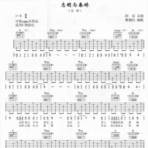 五月天《志明与春娇》志明与春娇吉他谱六线谱