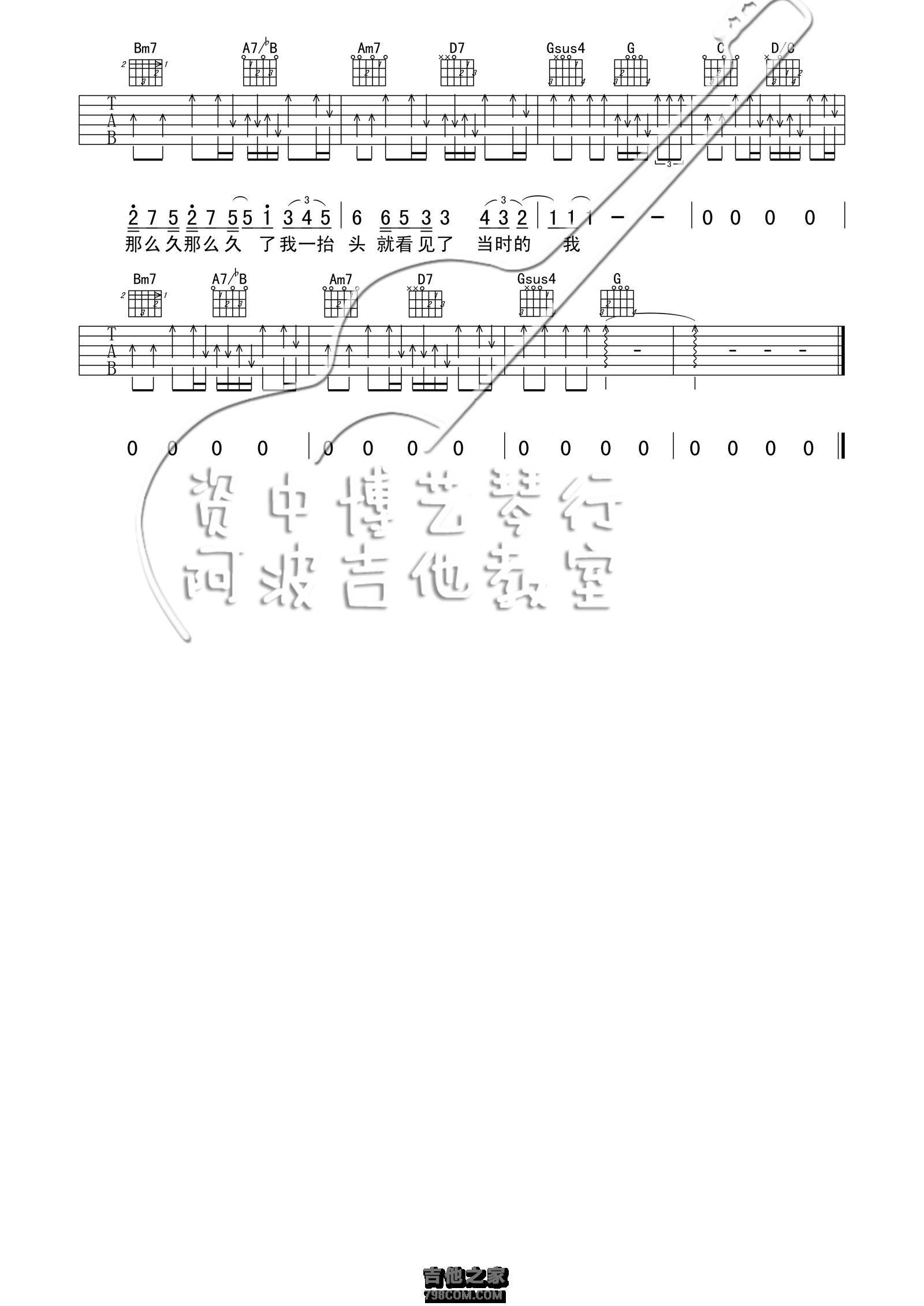 陈奕迅 阴天快乐吉他谱