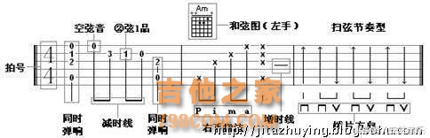 吉他六线谱简单识谱，小白入门篇