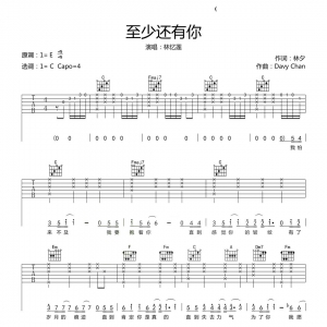 林忆莲《至少还有你》至少还有你吉他谱+吉他教学视频