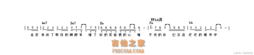 吉他转调的小技巧，适合初学者
