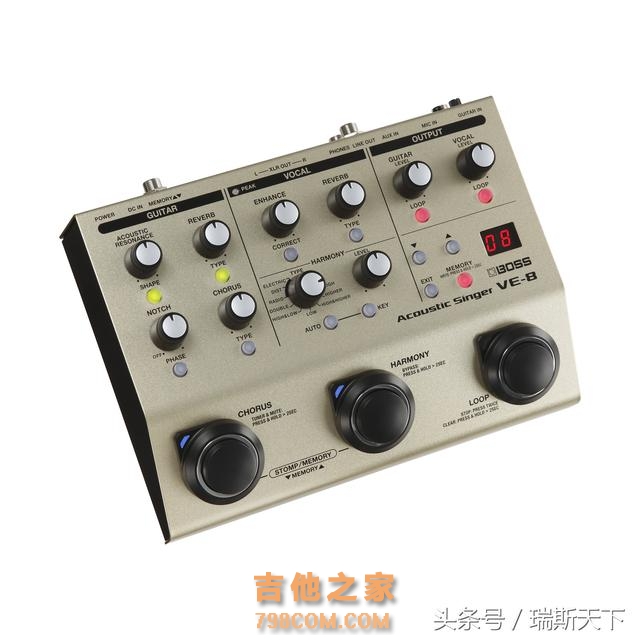 超强吉他综合效果器 吉他弹唱必备 乐句循环长达80秒