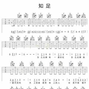 五月天《知足》知足吉他谱及教学视频
