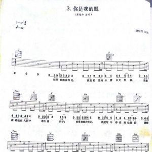 《你是我的眼》你是我的眼高清吉他谱分享