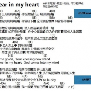 ∎谱子∎《No Fear In My Heart》朴树三个和弦感人巨作，有讲究 ...