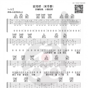 宋冬野安和桥吉他谱教学视频 小磊吉他