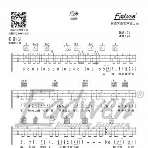 刘若英后来吉他谱教学视频[25]爱德文吉他