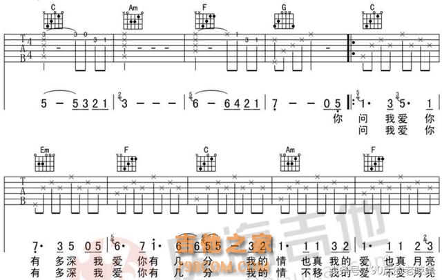 吉他弹唱表白的5首必备情歌