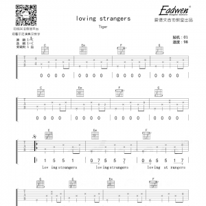 中国好声音Tiger loving strangers吉他谱及教学视频[42]爱德文吉他