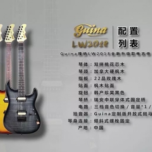 【GC评测部】吉他中国Guina新款 LW2018电吉他音色试听评测 ...