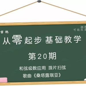 第20期 和弦级数应用拨片扫弦歌曲《桑塔露琪亚》
