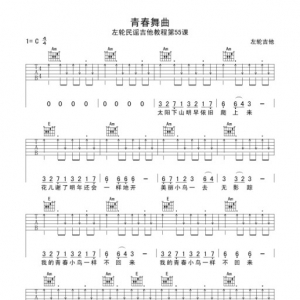 第55课《青春舞曲吉他扫弦切音练习》