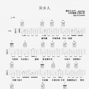 左轮民谣吉他教学NO.142《弹唱异乡人》