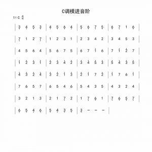 乐队陪你练吉他第六课：C调模进音阶