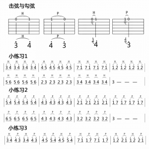 乐队陪你练吉他第二十七课：击弦、勾弦与滑弦
