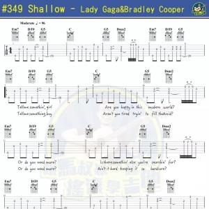 Lady GagaXBradley Cooper - Shallow 吉他谱