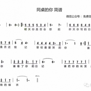 【尹晨】不看吉他谱，弹同桌的你