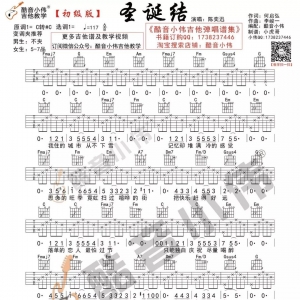 陈奕迅《圣诞结》吉他谱及弹唱教学视频  酷音小伟