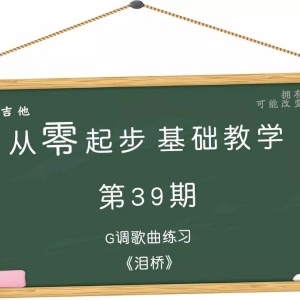 从零起步基础教学（39）—G调歌曲练习《泪桥》