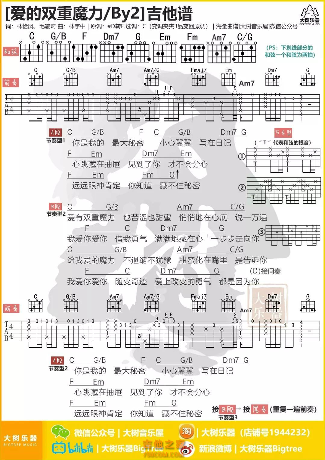 星月神话吉他谱 金莎 C调原版带前奏 弹唱教学演示视频-简谱网