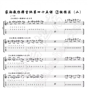 家驹教你弹吉他045 二组指法操（二）