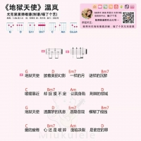 温岚《地狱天使》尤克里里谱 喵了个艺