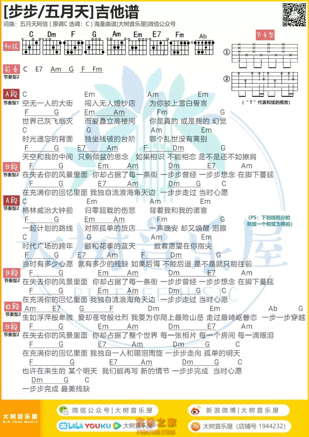 五月天 - T1213121 [指弹] 吉他谱