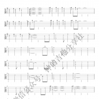 加勒比海盗主题曲《He's a Pirate》简单指弹吉他谱  钟的吉他
