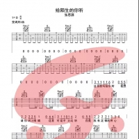 张思源《给陌生的你听》D调吉他谱 乐事吉他