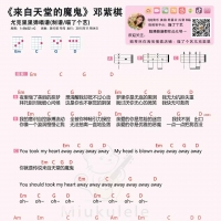 GEM邓紫棋《来自天堂的魔鬼》尤克里里谱及教学视频 喵了个艺 ...