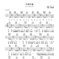 潘玮柏 弦子《不得不爱》G调弹唱吉他谱