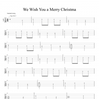 《We Wish You a Merry Christma》指弹吉他谱 高清无码