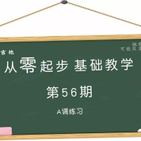 从零起步基础教学（56）—A调练习含《天空之城》吉他谱