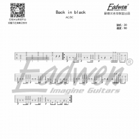 爱德文零基础系统教学《电吉他系统教程》第二十四课、《backinblack》Riff含电吉他谱 ...