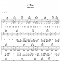 【小诗人吉他谱】留声玩具《小诗人》C调吉他谱 高清无码