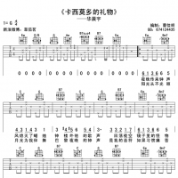华晨宇《卡西莫多的礼物》G调吉他谱