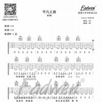 朴树《平凡之路》吉他谱G调及教学视频 爱德文吉他