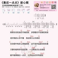 梁心颐《靠近一点点》尤克里里谱及教学视频 喵了个艺