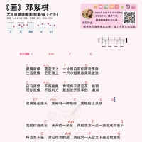[画尤克里里谱]邓紫棋《画》尤克里里谱 喵了个艺