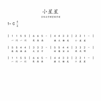 吉他谱小星星简谱·《小星星》简谱