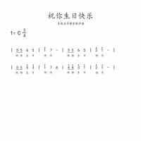 生日快乐简谱·《生日快乐》简谱
